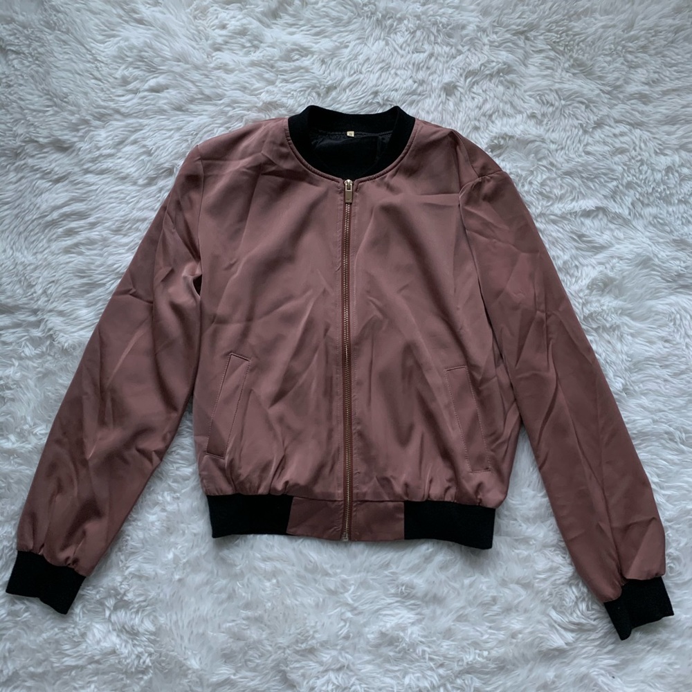 Gorgeous Muted Pink Bomber